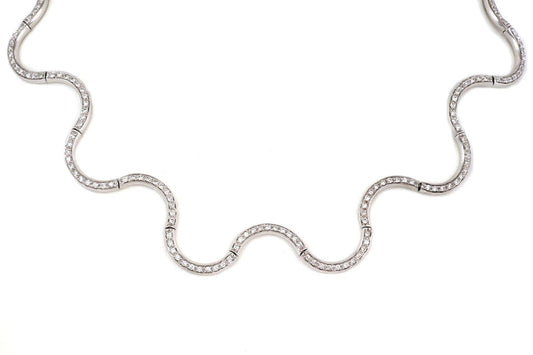 Diamond 18k Yellow Gold Full Circle Necklace