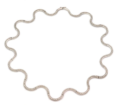 Diamond 18k Yellow Gold Full Circle Necklace