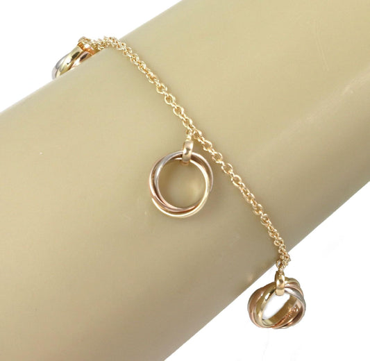 Cartier Trinity Tri-Color 18k Gold Bracelet