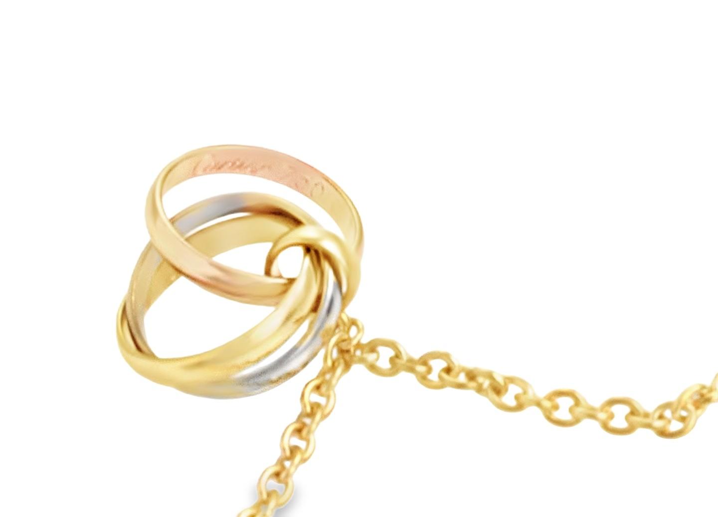 Cartier Trinity Tri-Color 18k Gold Bracelet