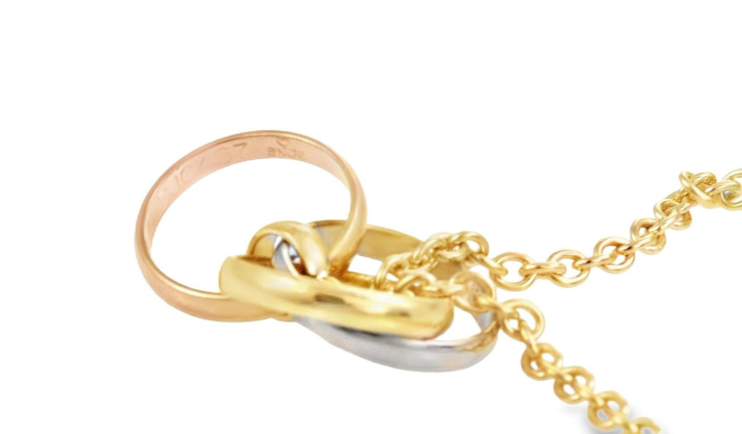 Cartier Trinity Tri-Color 18k Gold Bracelet