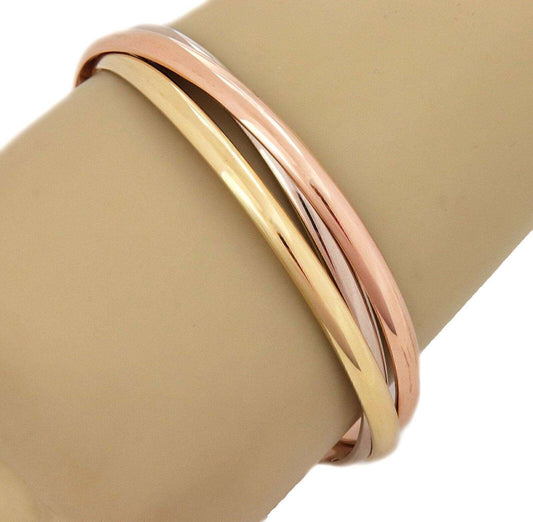 Cartier Trinity 18k Tri Color Gold Bangle Bracelet w/Paper | Bracelets | Bangles, Bracelets, cartier, catalog, Designer Jewelry | Cartier