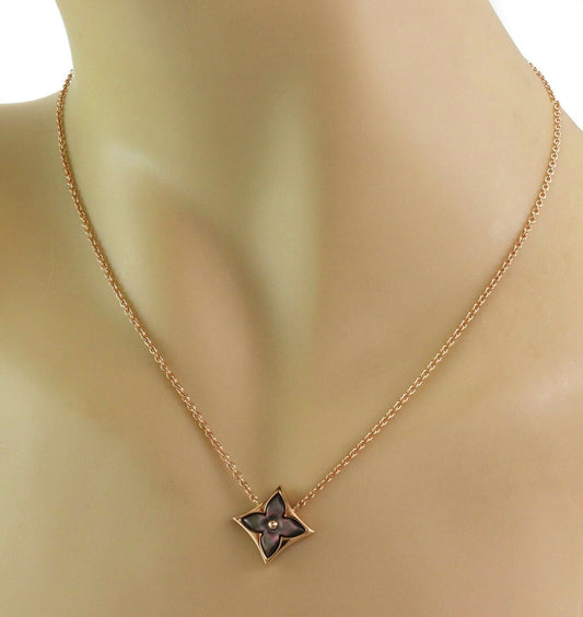 Louis Vuitton Blossom Star Mother-of-Pearl 18k Pink Gold Necklace