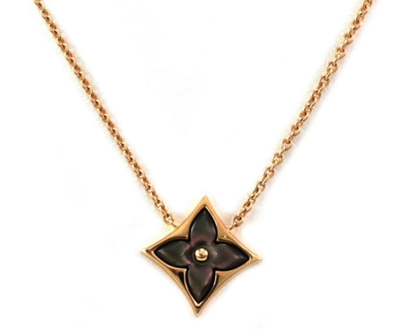 Louis Vuitton Blossom Star Mother-of-Pearl 18k Pink Gold Necklace