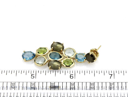 Ippolita Gelato Multicolor Gems Chandelier 18k Yellow Gold Earrings