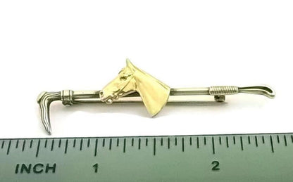 Horse Tie Pin in 10k Yellow Gold