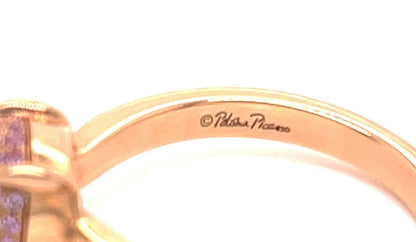 Tiffany & Co. Picasso Pink Sapphires Sugar Stacks 18k Rose Gold Ring - Size 6