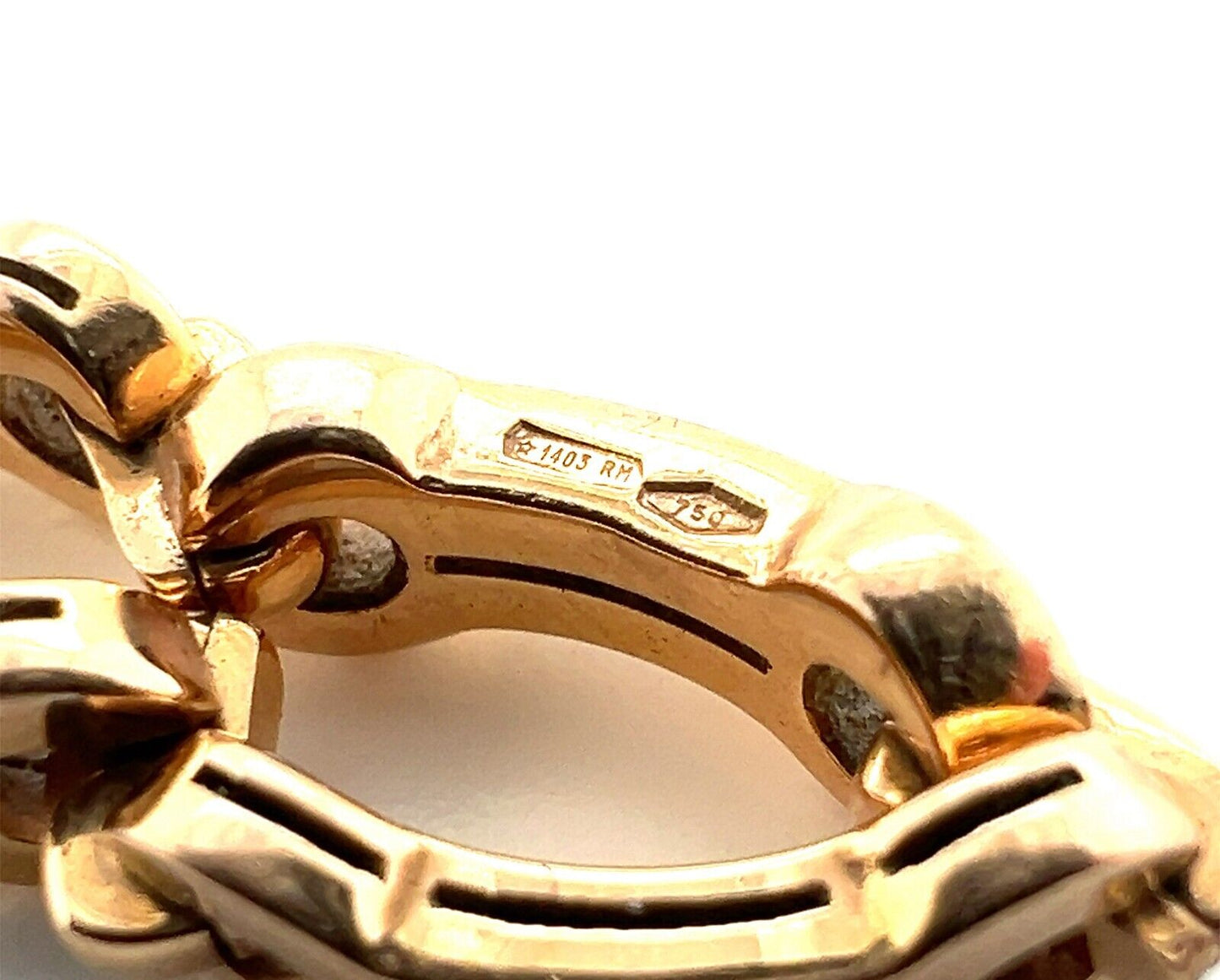 Enigma Italy 18k Rose Gold Flex Link Band Ring - Size 6.5