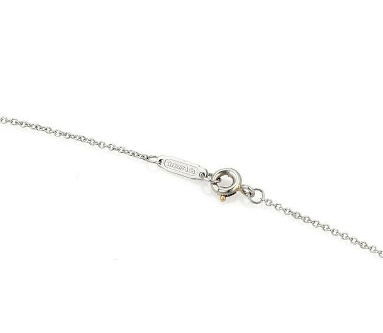 Tiffany & Co. Diamond Platinum Wishbone Pendant Necklace