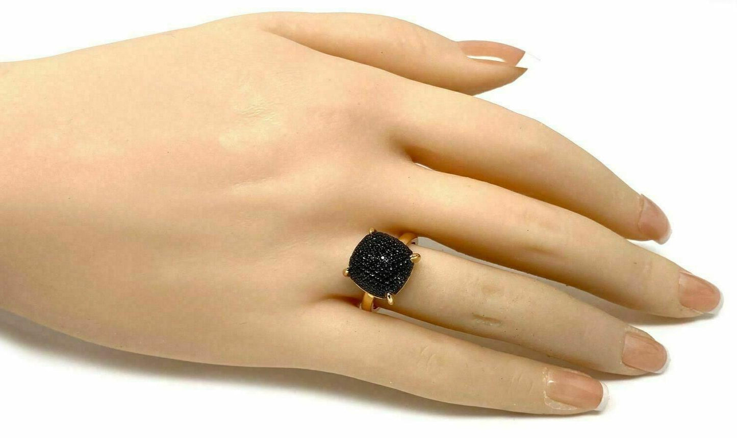 Tiffany & Co. Picasso Sugar Stacks Black Spinel 18k Rose Gold Ring - Size 5