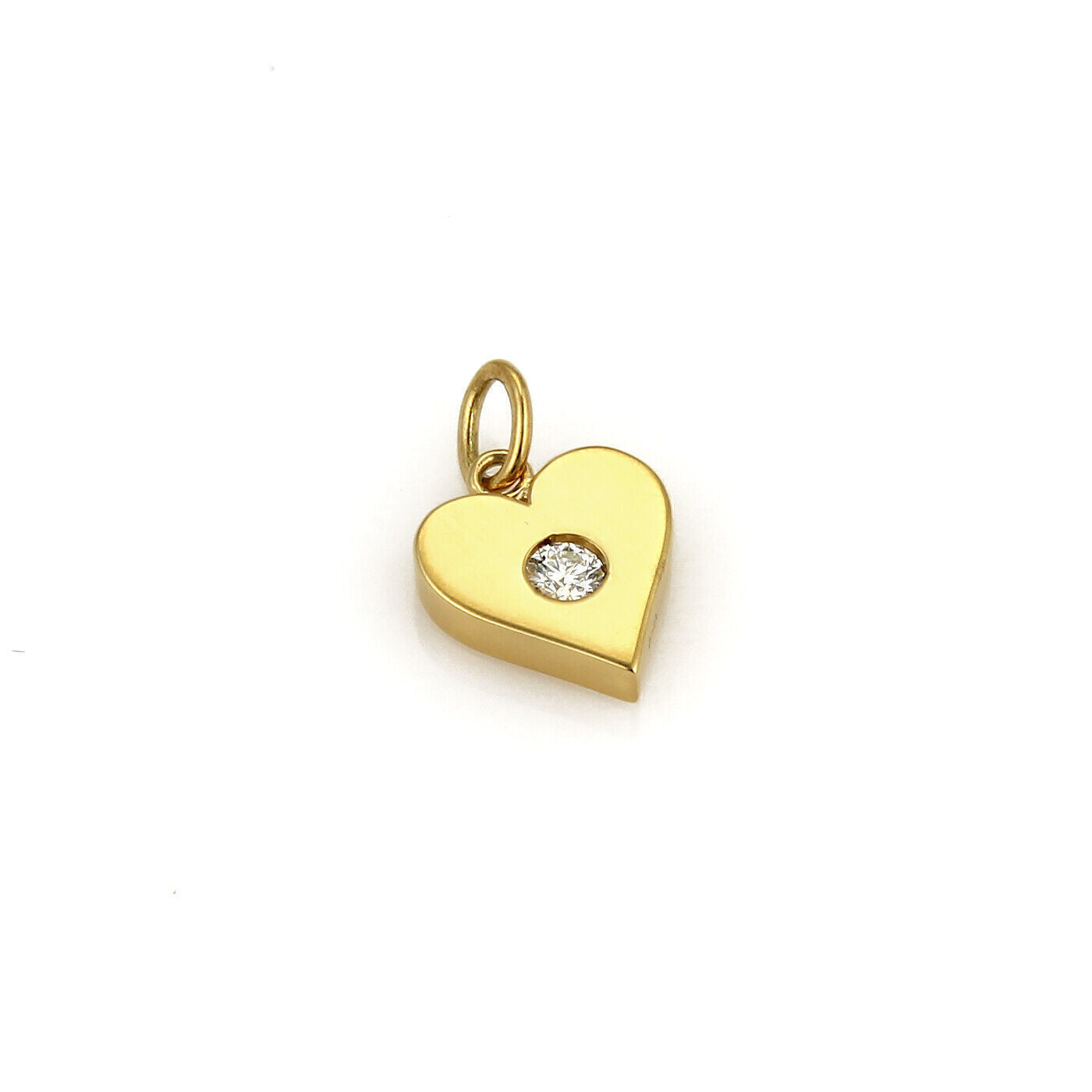 Hearts On Fire Diamond 18k Yellow Gold Full House Heart Charm Pendant