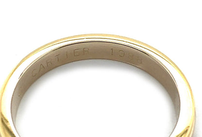 Cartier Vendome Louis 18k Tri Color Gold 2.5mm Wedding Band Ring w/Cert - Size 5