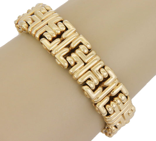 Flex 18k Yellow Gold Fancy Link Bracelet