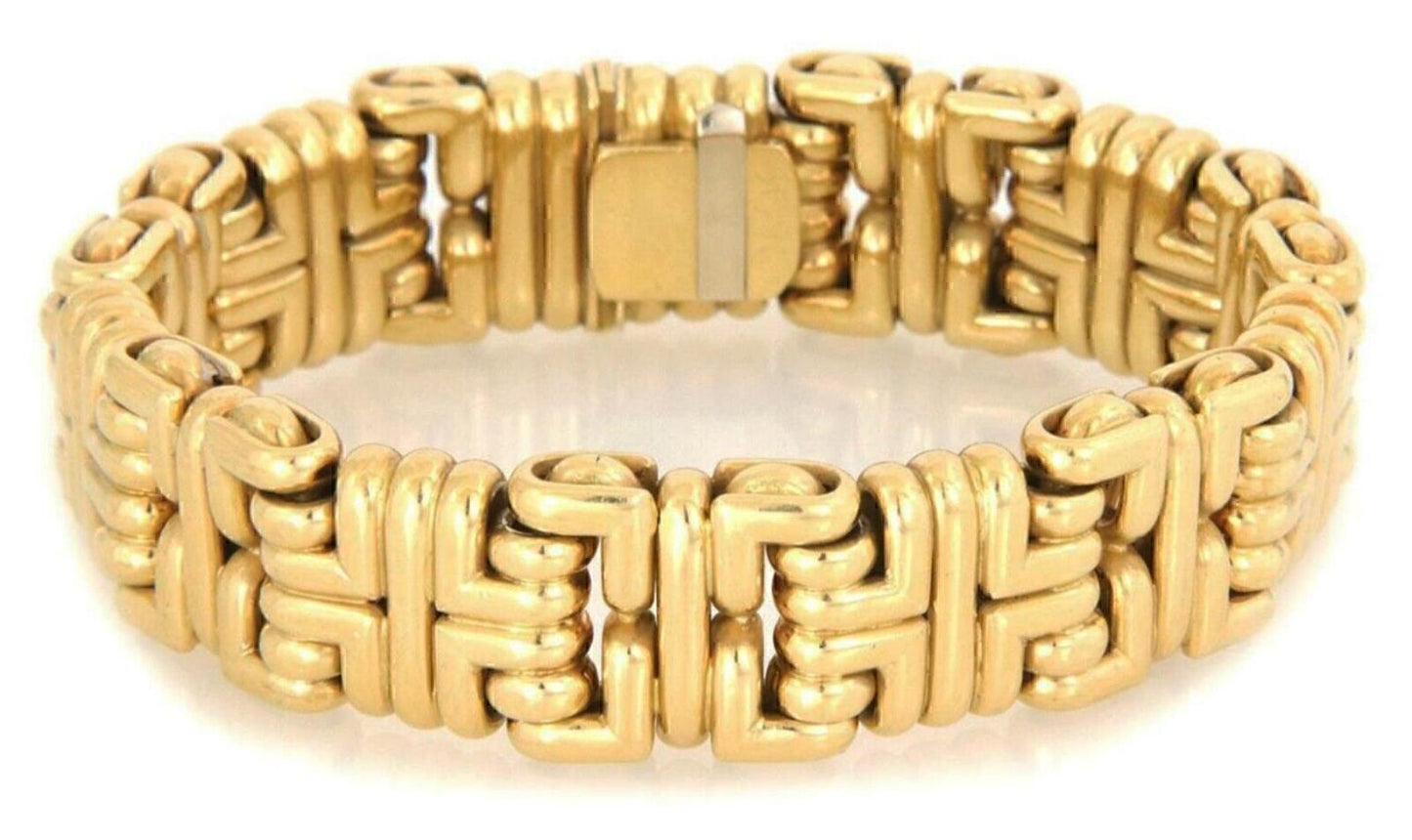 Flex 18k Yellow Gold Fancy Link Bracelet