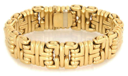 Flex 18k Yellow Gold Fancy Link Bracelet