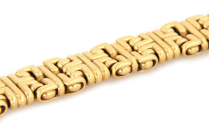 Flex 18k Yellow Gold Fancy Link Bracelet