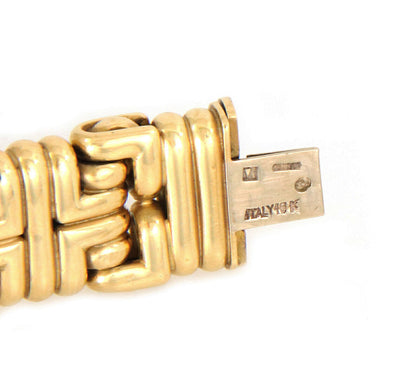 Flex 18k Yellow Gold Fancy Link Bracelet