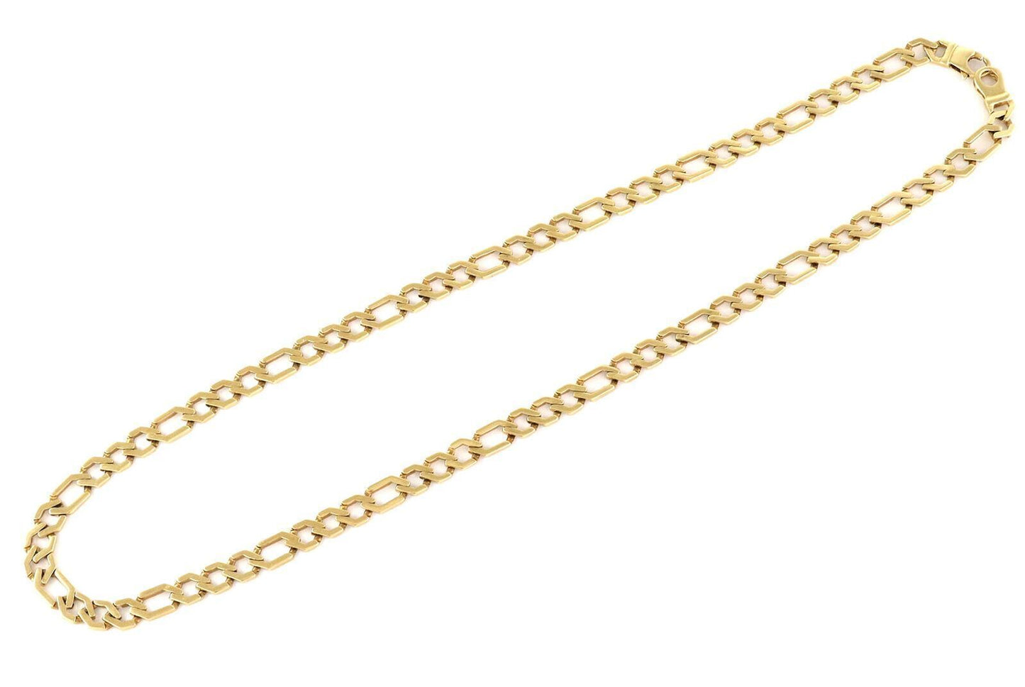 Long 14k Yellow Gold Link Necklace