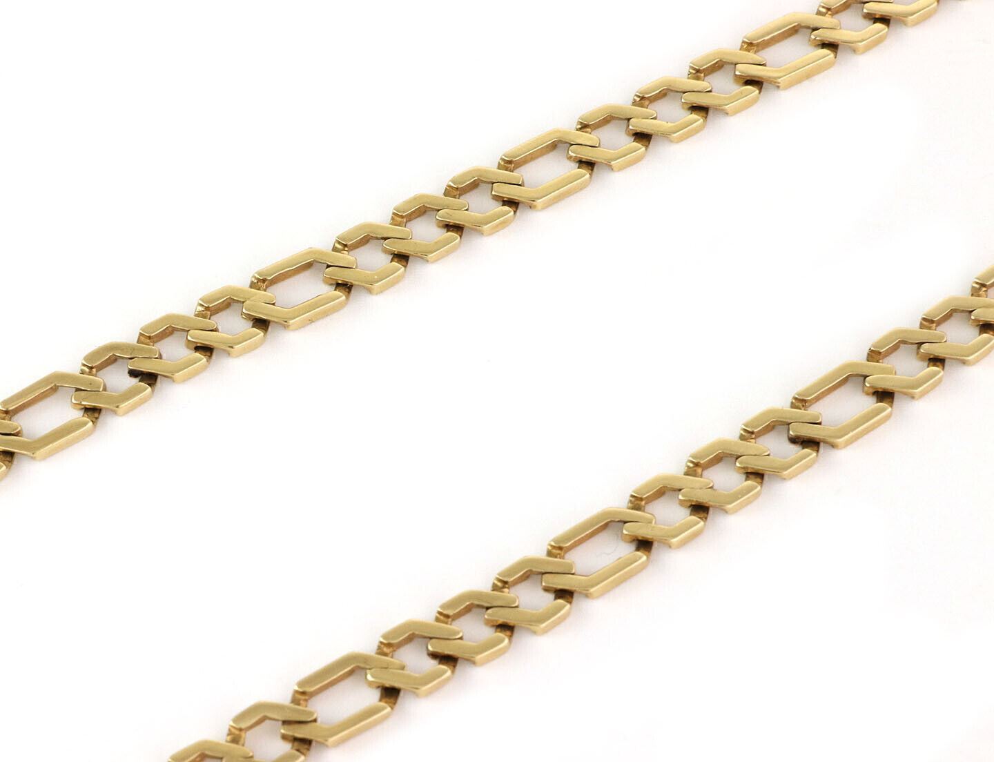 Long 14k Yellow Gold Link Necklace