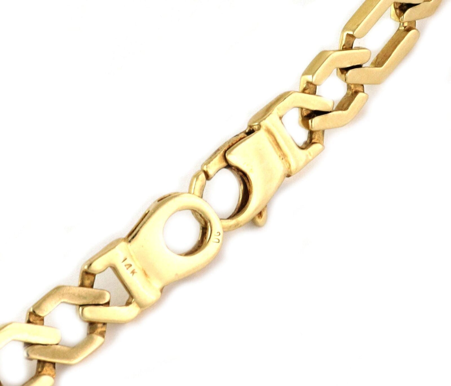 Long 14k Yellow Gold Link Necklace