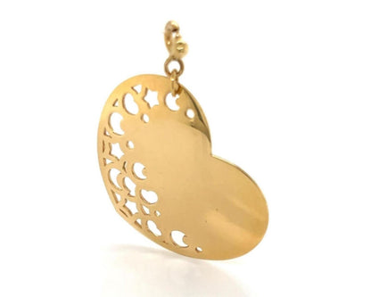 Pasquale Bruni 18k Yellow Gold Cut Out Heart Charm Pendant