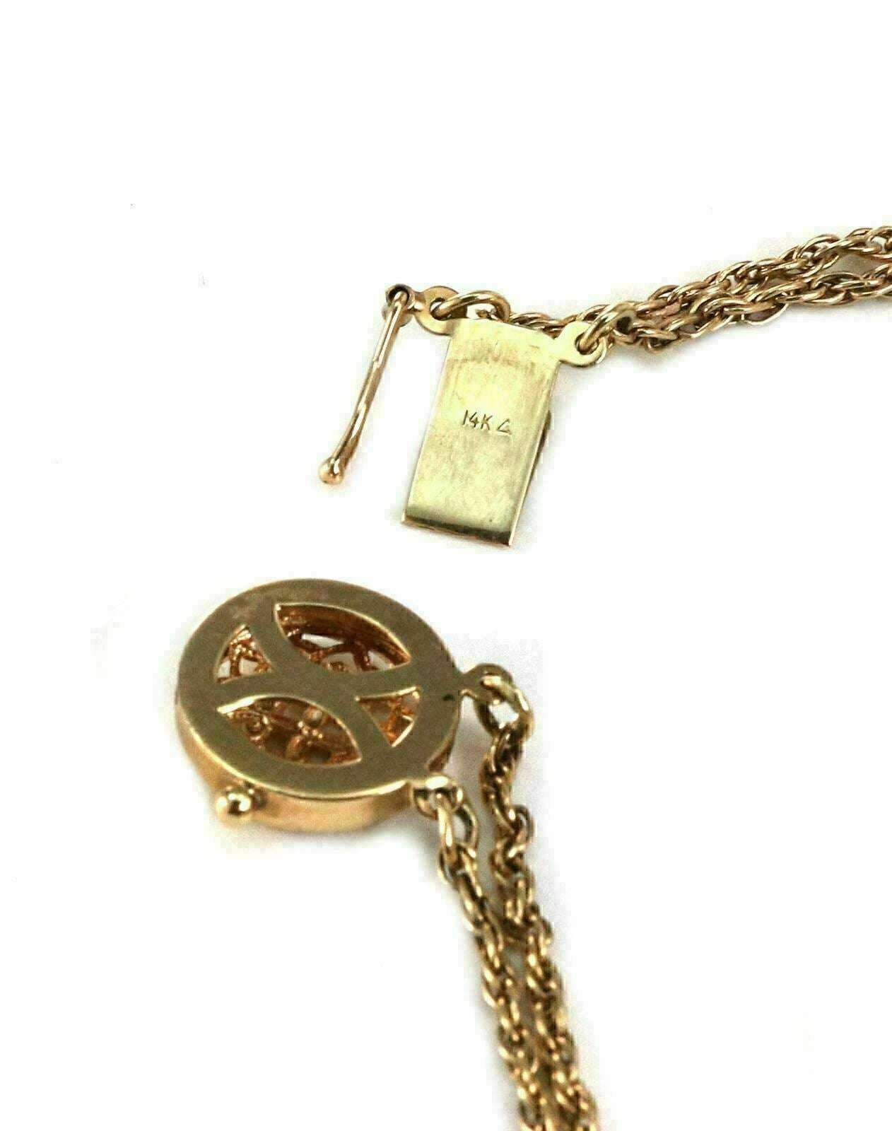 Multicolor Gems 14k Gold & Sterling 4 Charms Double Chain  Bracelet