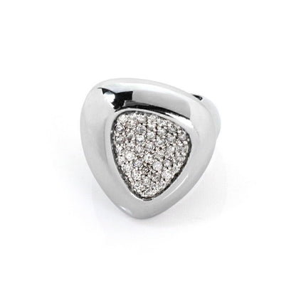 Roberto Coin Capri Plus Diamond Sterling Silver Ring - Size 6