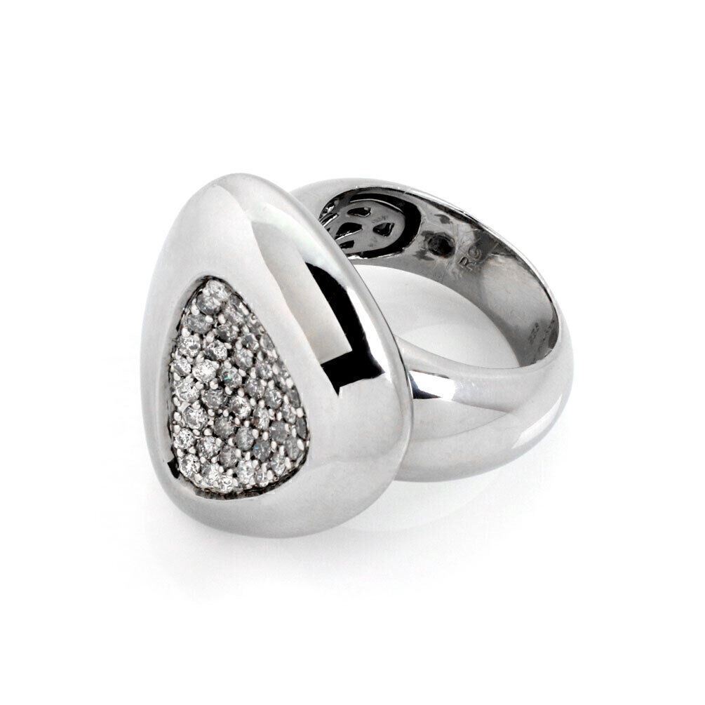 Roberto Coin Capri Plus Diamond Sterling Silver Ring - Size 6
