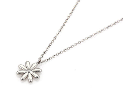 Tiffany & Co. Diamond Daisy 18k White Gold Pendant Necklace