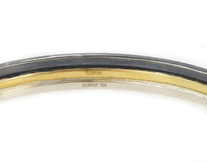 Gurhan Skittle 24k Gold Overlay & Sterling Silver Bangle Bracelet