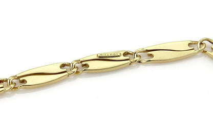 Quadri Gioielli 18k Tri Gold Fancy Long Curved Link Collar Necklace