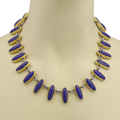 Gurhan Parliment Lapis Sterling 24k Layered Gold Necklace