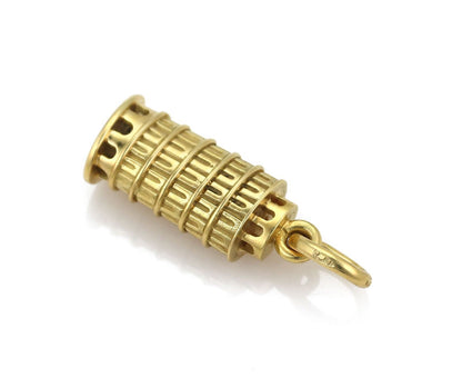 Pomellato Leaning Pisa Tower 18k Yellow Gold Charm Pendant