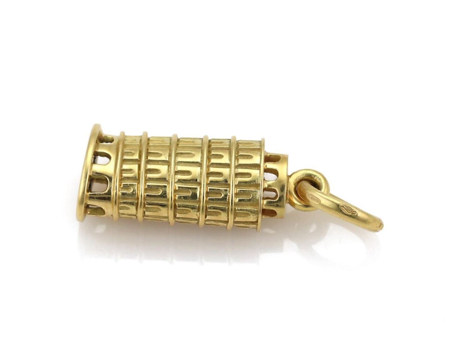 Pomellato Leaning Pisa Tower 18k Yellow Gold Charm Pendant