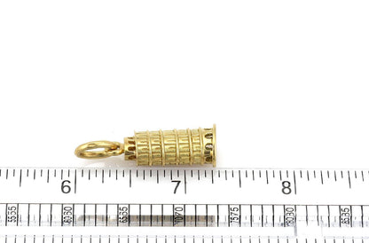 Pomellato Leaning Pisa Tower 18k Yellow Gold Charm Pendant