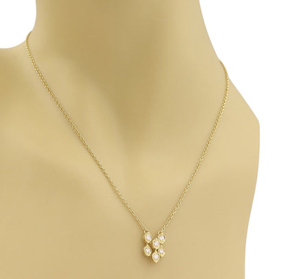 Christian Dior Diamond Fancy Drop 18k Yellow Gold Pendant Necklace