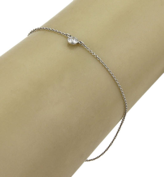 Tiffany & Co. Peretti Diamond By The Yard Platinum Chain Bracelet 8.5"