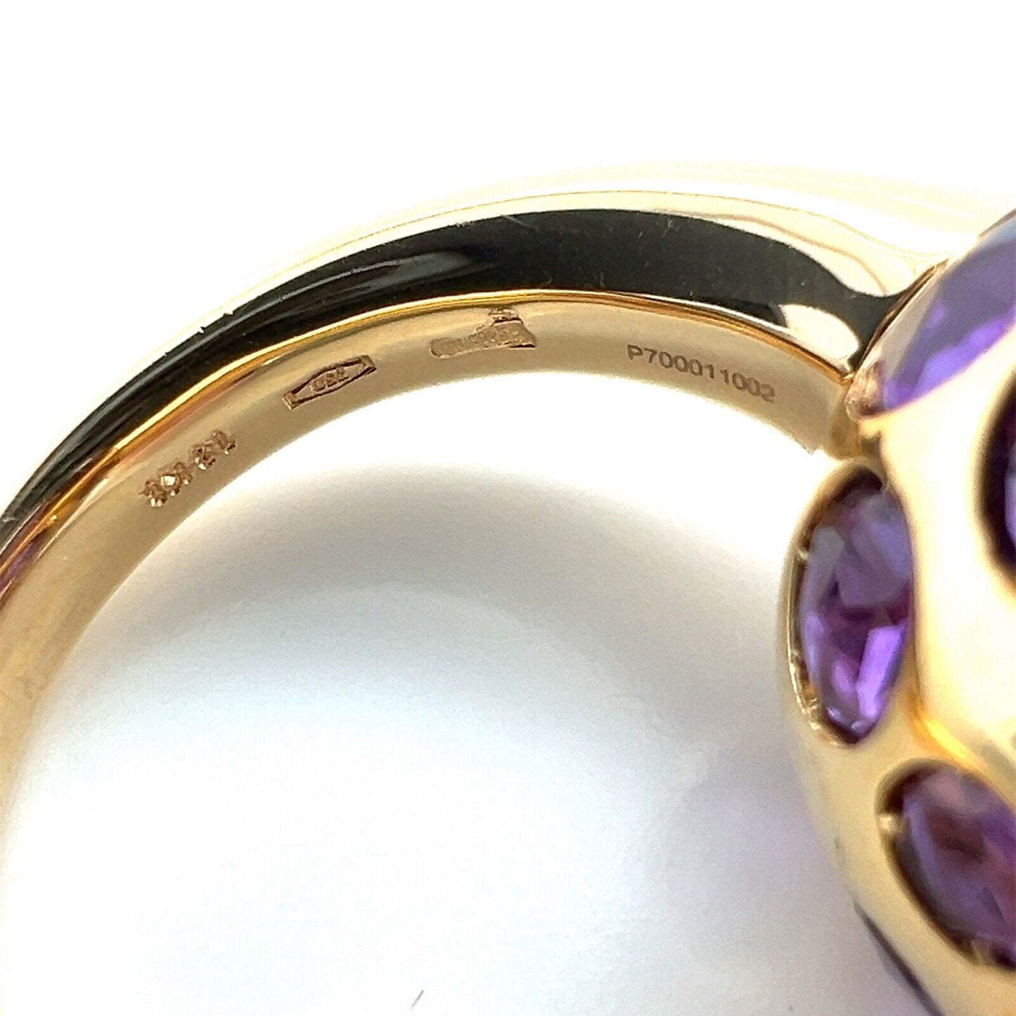 Pomellato Amethyst 18k Rose Gold Harem Cocktail Ring - Size 6.5