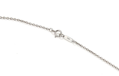 Tiffany & Co. LUCIDA Diamond 18k White Gold Long Bar Pendant Necklace