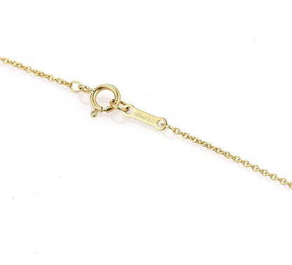 Tiffany & Co. 18k Yellow Gold Leaf Pendant Necklace