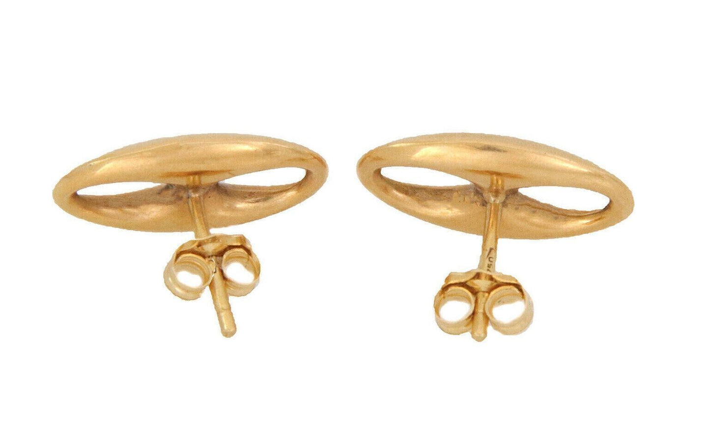 Gucci 18k Yellow Gold Puffed Link Earrings