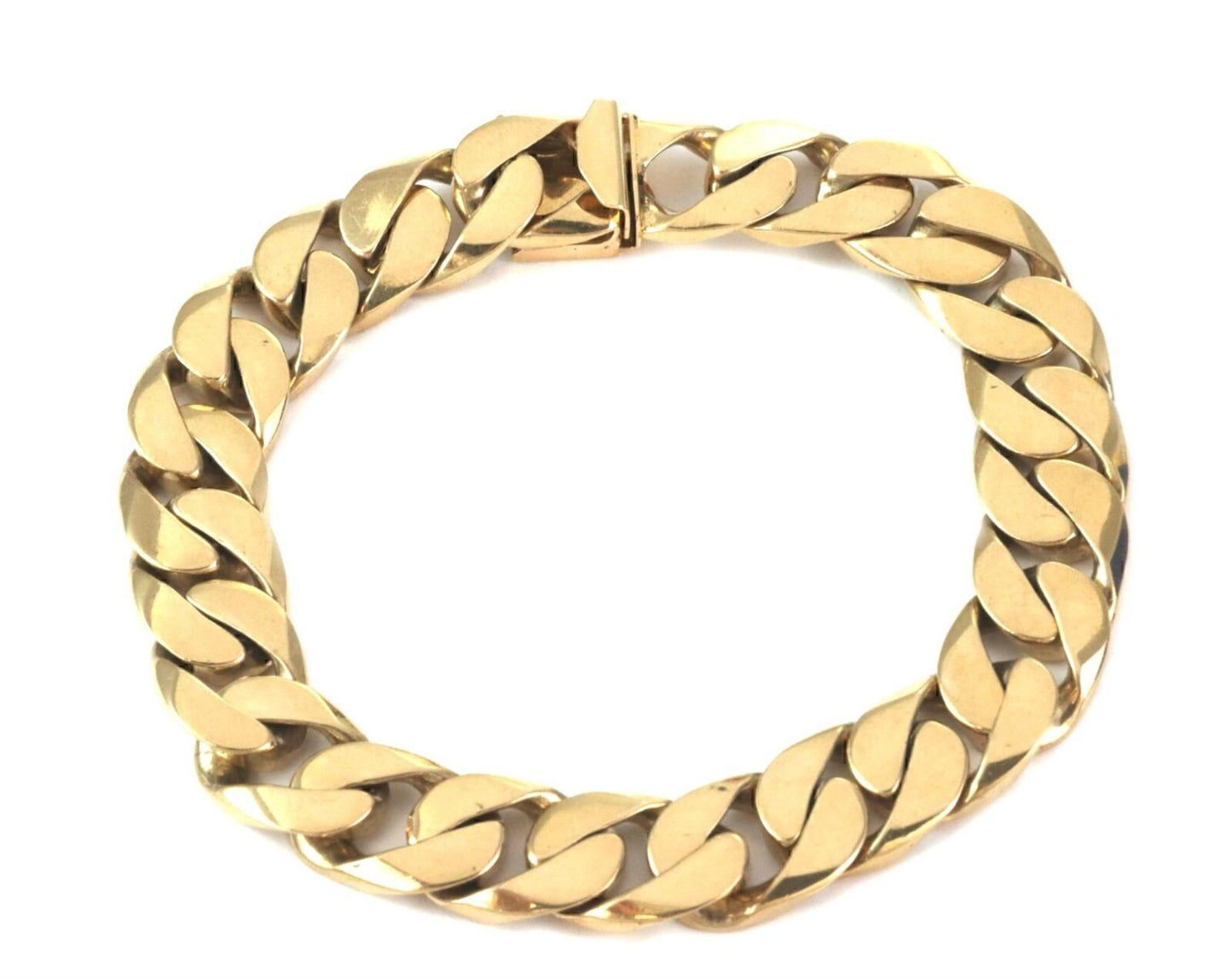 Cuban Link 14k Yellow Gold Bracelet