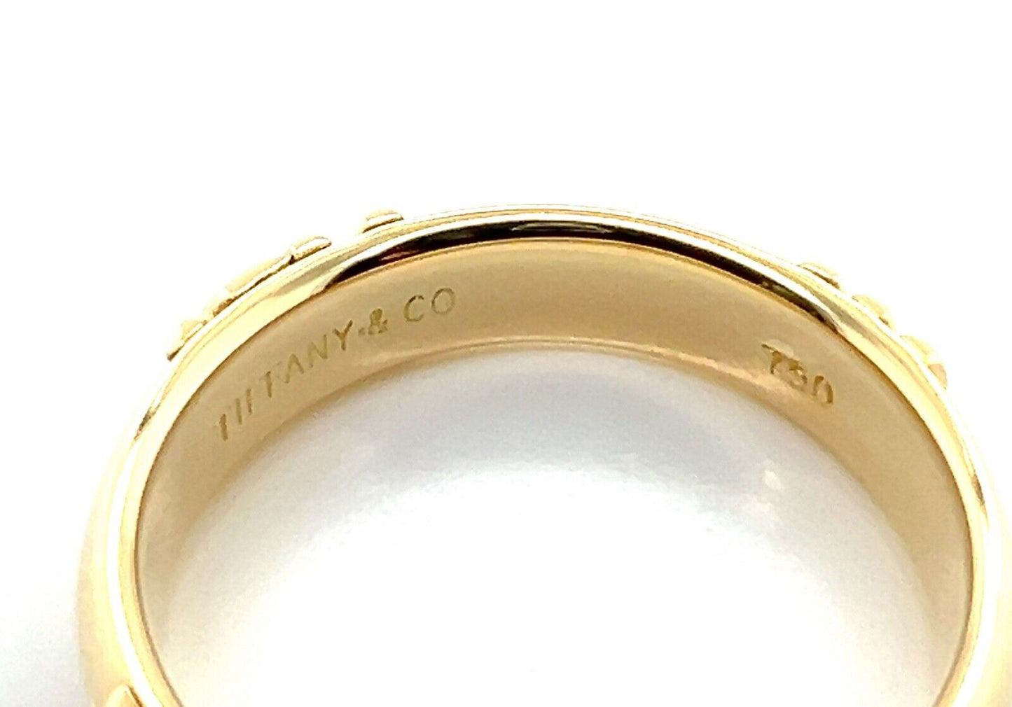 Tiffany & Co. Atlas 18k Yellow Gold Band Ring - Size 5.5