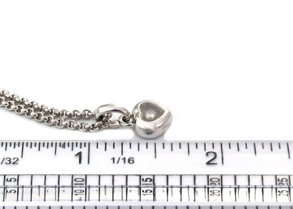 Chopard Happy Diamond Heart 18k White Gold Pendant Necklace