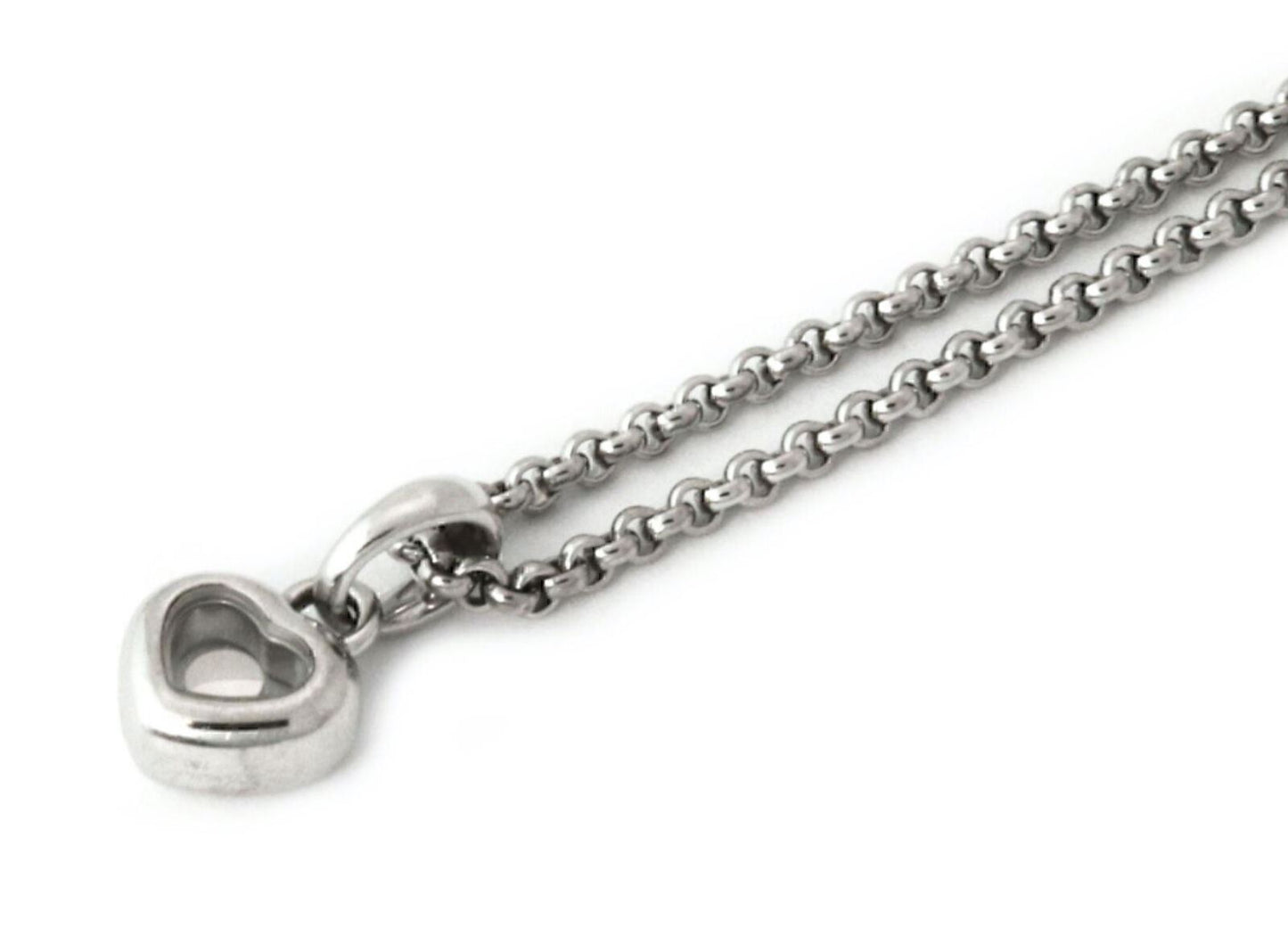 Chopard Happy Diamond Heart 18k White Gold Pendant Necklace