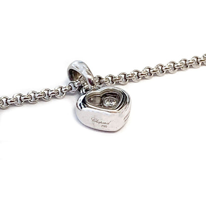 Chopard Happy Diamond Heart 18k White Gold Pendant Necklace