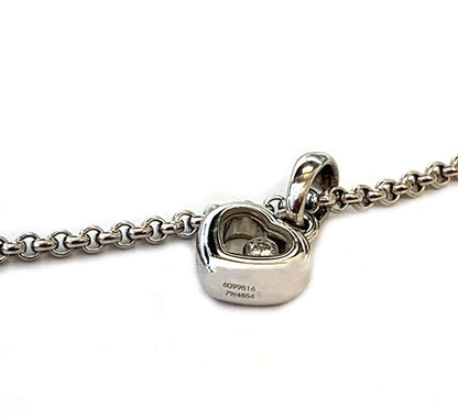 Chopard Happy Diamond Heart 18k White Gold Pendant Necklace