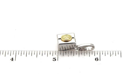 Cartier Gift Box Double C 18k Two Tone Gold Charm Pendant