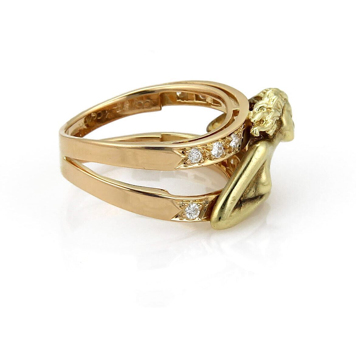 Carrera y Carrera Diamond 18k Multi Tone Gold Woman Ring - Size 5.5