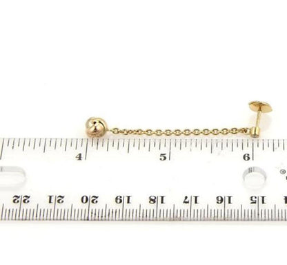 Cartier Diamond Tri-color 18k Gold Love Knot Drop Dangle Earrings w/Cert